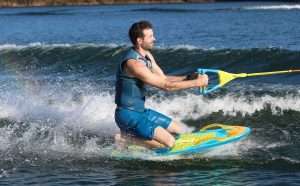 ZUP Boards lined up and ready for action, available for rent from Wake Bros Rentals.