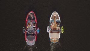 Happy family enjoying a perfect day on a MasterCraft boat rented from Wake Bros Rentals.