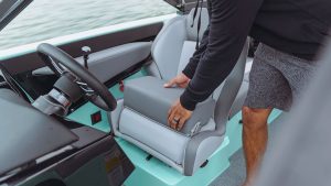 Luxurious MasterCraft NXT22 boat ready for rental with Wake Bros Rentals.